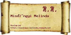 Misángyi Melinda névjegykártya